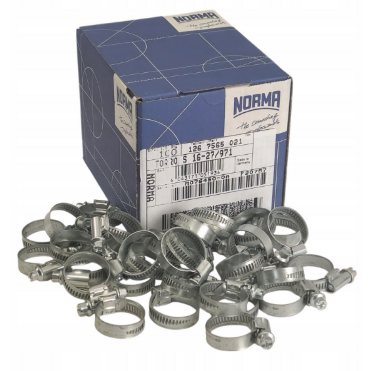 NORMA 16-27mm Wormdrive Hose Clamps